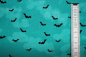 Preview: Designerbaumwolle BATTY teal (10 cm)
